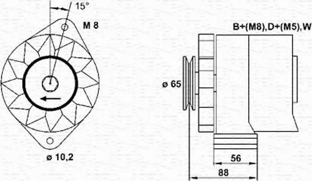 Magneti Marelli 943356508010 - Ģenerators ps1.lv