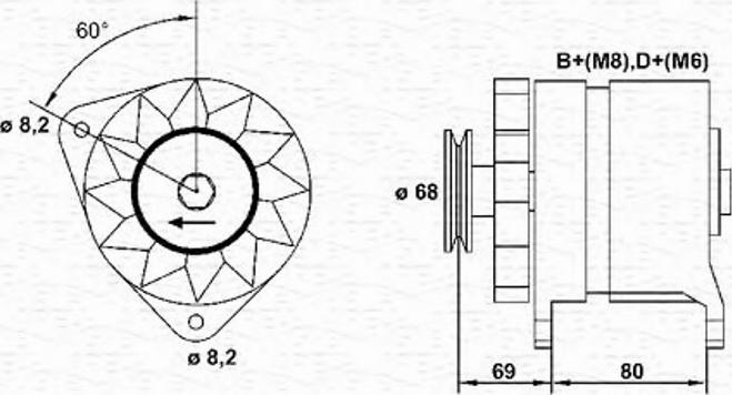 Magneti Marelli 943356512010 - Ģenerators ps1.lv