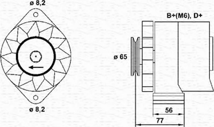 Magneti Marelli 943356697010 - Ģenerators ps1.lv