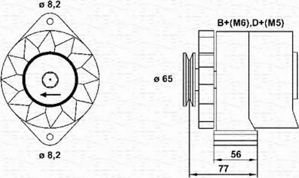 Magneti Marelli 943356659010 - Ģenerators ps1.lv