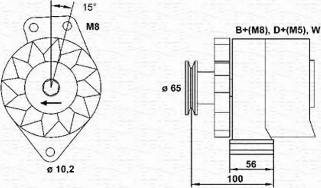 Magneti Marelli 943356675010 - Ģenerators ps1.lv