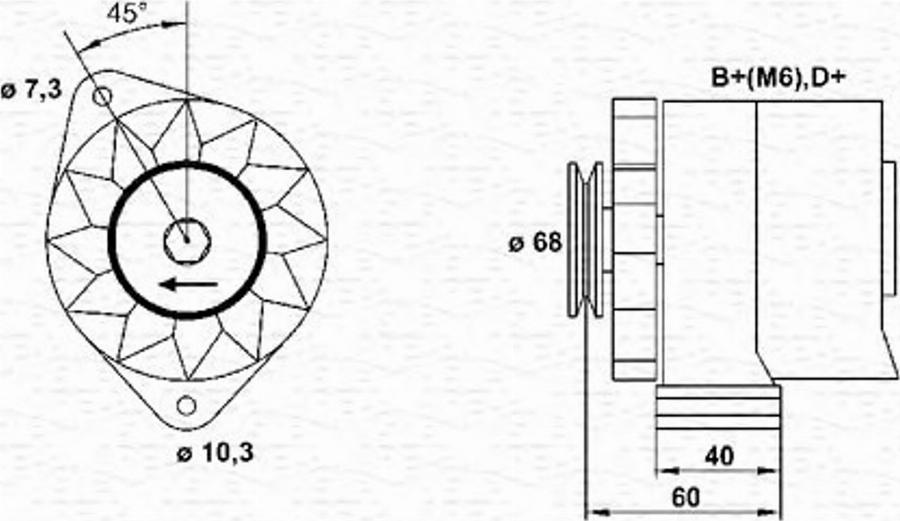 Magneti Marelli 943356150010 - Ģenerators ps1.lv