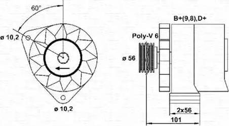 Magneti Marelli 943356808010 - Ģenerators ps1.lv