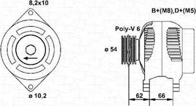 Magneti Marelli 943356329010 - Ģenerators ps1.lv