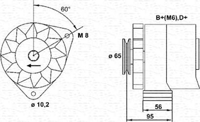 Magneti Marelli 943356202010 - Ģenerators ps1.lv