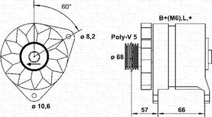 Magneti Marelli 943356215010 - Ģenerators ps1.lv