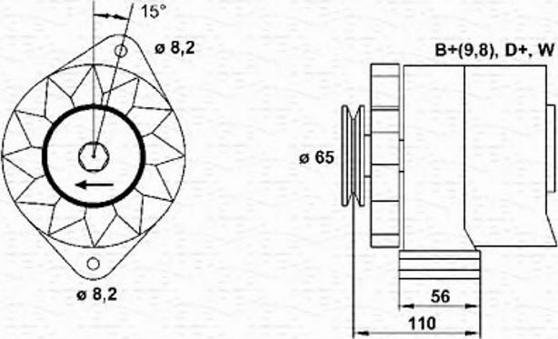 Magneti Marelli 943356788010 - Ģenerators ps1.lv