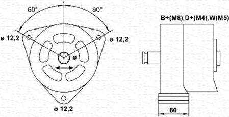 Magneti Marelli 943357256010 - Ģenerators ps1.lv