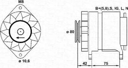 Magneti Marelli 943311230010 - Ģenerators ps1.lv