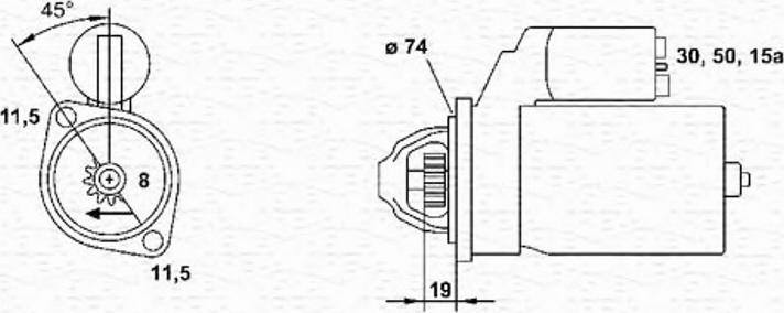 Magneti Marelli 943241013010 - Starteris ps1.lv