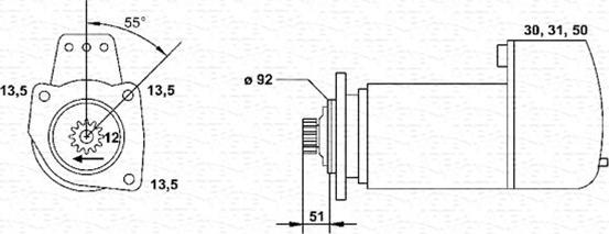 Magneti Marelli 943241148010 - Starteris ps1.lv