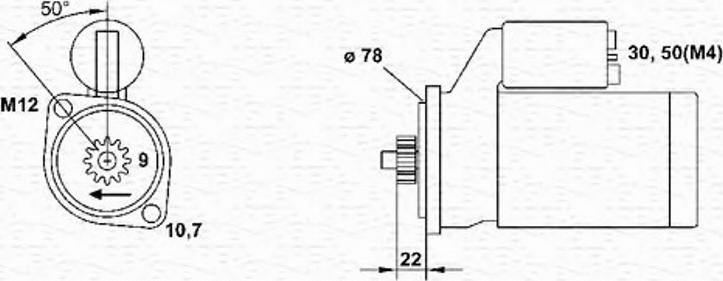 Magneti Marelli 943241142010 - Starteris ps1.lv