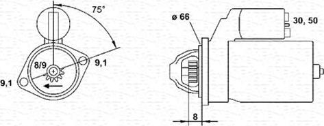 Magneti Marelli 943251917010 - Starteris ps1.lv