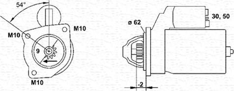 Magneti Marelli 943251466010 - Starteris ps1.lv