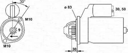 Magneti Marelli 943251694010 - Starteris ps1.lv