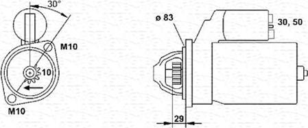 Magneti Marelli 943251664010 - Starteris ps1.lv