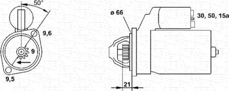 Magneti Marelli 943251895010 - Starteris ps1.lv