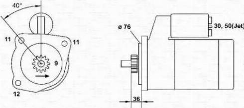 Magneti Marelli 943251326010 - Starteris ps1.lv