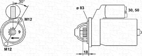 Magneti Marelli 943251323010 - Starteris ps1.lv