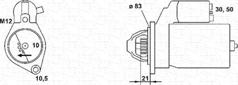 Magneti Marelli 943253106010 - Starteris ps1.lv