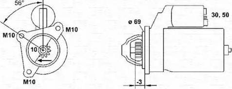 Magneti Marelli 943253101010 - Starteris ps1.lv