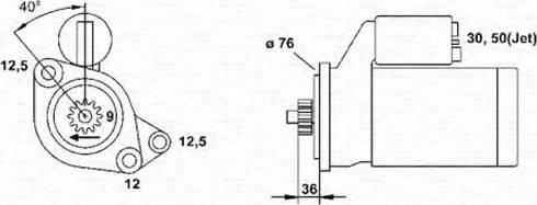 Magneti Marelli 943253112010 - Starteris ps1.lv