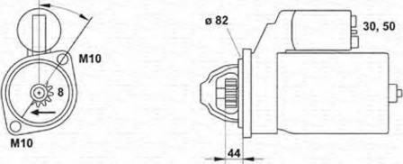 Magneti Marelli 943253180010 - Starteris ps1.lv