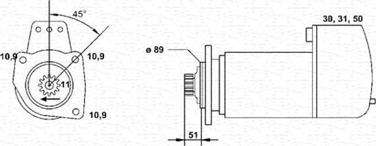 Magneti Marelli 943252198010 - Starteris ps1.lv