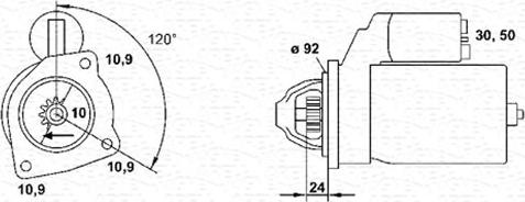 Magneti Marelli 943252240010 - Starteris ps1.lv