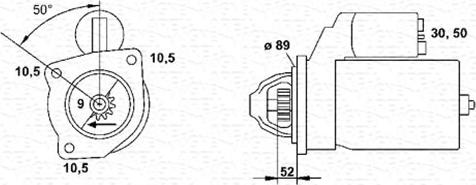 Magneti Marelli 943252233010 - Starteris ps1.lv