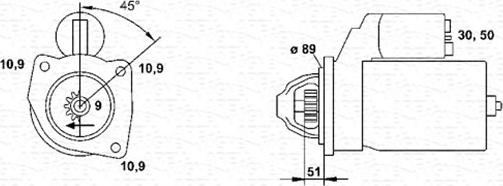 Magneti Marelli 943252232010 - Starteris ps1.lv