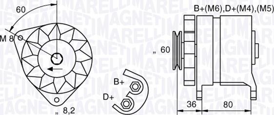 Magneti Marelli 054022604010 - Ģenerators ps1.lv