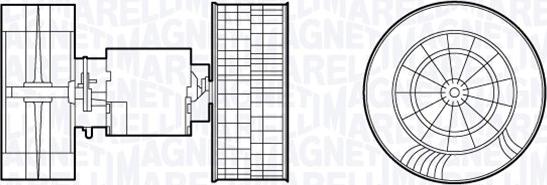 Magneti Marelli 069412693010 - Salona ventilators ps1.lv