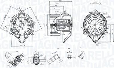 Magneti Marelli 069412348010 - Salona ventilators ps1.lv