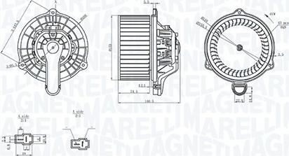 Magneti Marelli 069412359010 - Salona ventilators ps1.lv