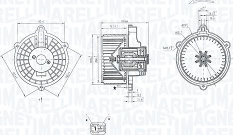 Magneti Marelli 069412352010 - Salona ventilators ps1.lv