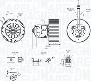 Magneti Marelli 069412365010 - Salona ventilators ps1.lv