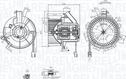 Magneti Marelli 069412290010 - Salona ventilators ps1.lv