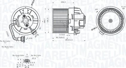 Magneti Marelli 069412298010 - Salona ventilators ps1.lv