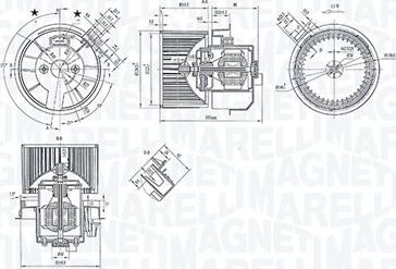 Magneti Marelli 069412247010 - Salona ventilators ps1.lv