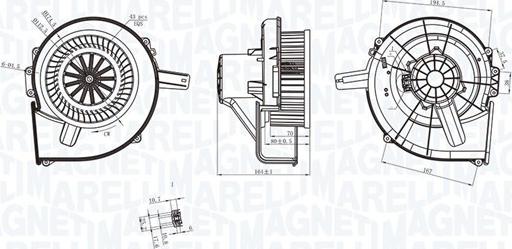 Magneti Marelli 069412211010 - Salona ventilators ps1.lv