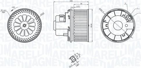 Magneti Marelli 069412235010 - Salona ventilators ps1.lv