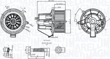 Magneti Marelli 069412224010 - Salona ventilators ps1.lv