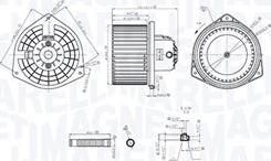 Magneti Marelli 069412765010 - Salona ventilators ps1.lv