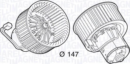 Magneti Marelli 069412702010 - Salona ventilators ps1.lv