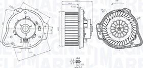 Magneti Marelli 069412772010 - Salona ventilators ps1.lv