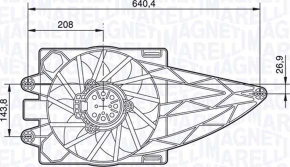 Magneti Marelli 069422483010 - Ventilators, Motora dzesēšanas sistēma ps1.lv