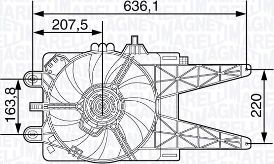 Magneti Marelli 069422479010 - Ventilators, Motora dzesēšanas sistēma ps1.lv