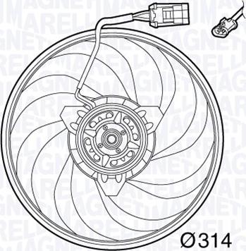 Magneti Marelli 069422565010 - Ventilators, Motora dzesēšanas sistēma ps1.lv