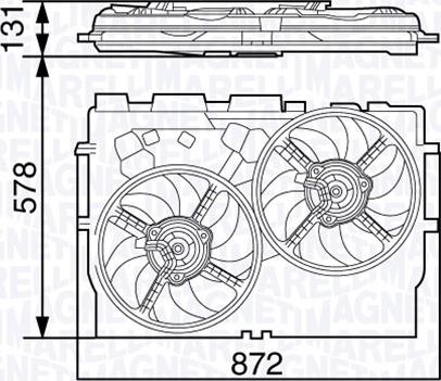 Magneti Marelli 069422583010 - Ventilators, Motora dzesēšanas sistēma ps1.lv